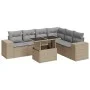 Set sofás de jardín 7 piezas y cojines ratán sintético beige by , Garden sets - Ref: Foro24-3326810, Price: 537,37 €, Discoun...
