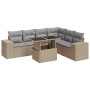 Set sofás de jardín 7 piezas y cojines ratán sintético beige by , Garden sets - Ref: Foro24-3326810, Price: 528,23 €, Discoun...