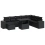 Set de sofás de jardín con cojines 9 pzas ratán sintético negro von , Gartensets - Ref: Foro24-3326846, Preis: 610,72 €, Raba...