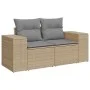 Set de sofás de jardín con cojines 9 pzas ratán sintético beige by , Garden sets - Ref: Foro24-3326850, Price: 632,02 €, Disc...