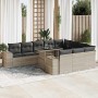 Set de sofás de jardín 11 pzas y cojines ratán sintético gris by , Garden sets - Ref: Foro24-3326873, Price: 879,69 €, Discou...