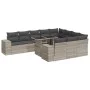 Set de sofás de jardín 11 pzas y cojines ratán sintético gris by , Garden sets - Ref: Foro24-3326873, Price: 899,19 €, Discou...