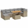 Set de sofás de jardín y cojines 8 piezas ratán sintético beige by , Garden sets - Ref: Foro24-3326957, Price: 531,95 €, Disc...