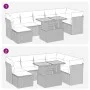 Set de sofás de jardín y cojines 8 piezas ratán sintético beige by , Garden sets - Ref: Foro24-3326957, Price: 531,95 €, Disc...