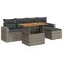 Set de muebles de jardín 6 pzas y cojines ratán sintético gris de , Conjuntos de jardín - Ref: Foro24-3327028, Precio: 396,73...