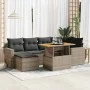 Set de sofás de jardín 7 pzas con cojines ratán sintético gris von , Gartensets - Ref: Foro24-3327063, Preis: 468,26 €, Rabat...