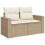 Set de sofás de jardín con cojines 9 pzas ratán sintético beige de , Conjuntos de jardín - Ref: Foro24-3327075, Precio: 645,9...