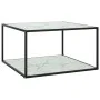 Schwarzer Couchtisch mit weißem Marmorglas 90x90x50 cm von vidaXL, Couchtisch - Ref: Foro24-322913, Preis: 83,09 €, Rabatt: %