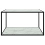 Schwarzer Couchtisch mit weißem Marmorglas 90x90x50 cm von vidaXL, Couchtisch - Ref: Foro24-322913, Preis: 83,73 €, Rabatt: %