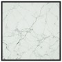 Black coffee table with white marble glass 90x90x50 cm by vidaXL, Coffee table - Ref: Foro24-322913, Price: 83,73 €, Discount: %