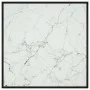 Mesa de centro negra con vidrio de mármol blanco 90x90x50 cm de vidaXL, Mesas de centro - Ref: Foro24-322913, Precio: 83,09 €...