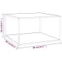 Mesa de centro negra con vidrio de mármol blanco 90x90x50 cm de vidaXL, Mesas de centro - Ref: Foro24-322913, Precio: 83,09 €...