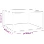 Schwarzer Couchtisch mit weißem Marmorglas 90x90x50 cm von vidaXL, Couchtisch - Ref: Foro24-322913, Preis: 83,73 €, Rabatt: %