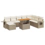 Set de sofás de jardín con cojines 9 pzas ratán sintético beige de , Conjuntos de jardín - Ref: Foro24-3327187, Precio: 652,0...