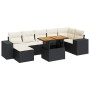 Set de sofás de jardín y cojines 8 piezas ratán sintético negro by , Garden sets - Ref: Foro24-3327402, Price: 522,65 €, Disc...