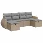 Juego de sofás jardín con cojines 6 pzas ratán sintético beige von , Gartensets - Ref: Foro24-3325625, Preis: 382,55 €, Rabat...