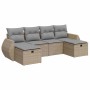 Juego de sofás jardín con cojines 6 pzas ratán sintético beige von , Gartensets - Ref: Foro24-3325625, Preis: 398,73 €, Rabat...
