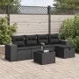 Set de sofás de jardín 6 piezas y cojines ratán sintético negro by , Garden sets - Ref: Foro24-3325671, Price: 393,53 €, Disc...