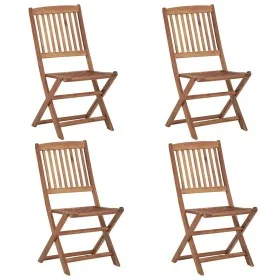 Klappbare Gartenstühle 4 Stück aus massivem Akazienholz von vidaXL, Gartenstühle - Ref: Foro24-313604, Preis: 167,42 €, Rabat...
