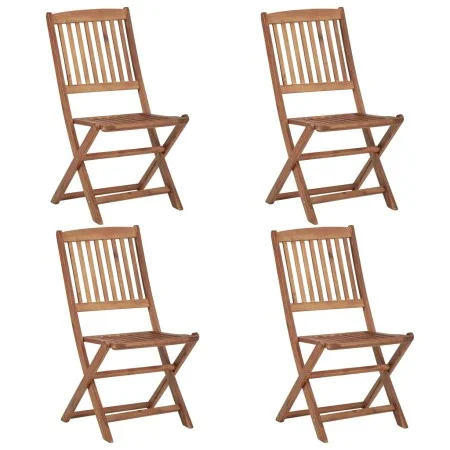 Folding garden chairs, set of 4, made of solid acacia wood. by vidaXL, Garden chairs - Ref: Foro24-313604, Price: 167,42 €, D...