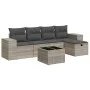Set de sofás de jardín 6 pzas y cojines ratán sintético gris by , Garden sets - Ref: Foro24-3325678, Price: 408,16 €, Discoun...