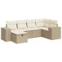 Juego de sofás jardín con cojines 6 pzas ratán sintético beige by , Garden sets - Ref: Foro24-3325684, Price: 491,61 €, Disco...