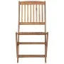 Folding garden chairs, set of 4, made of solid acacia wood. by vidaXL, Garden chairs - Ref: Foro24-313604, Price: 167,42 €, D...