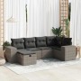 Set de muebles de jardín 6 pzas y cojines ratán sintético gris by , Garden sets - Ref: Foro24-3325686, Price: 427,43 €, Disco...