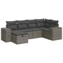 Set de muebles de jardín 6 pzas y cojines ratán sintético gris de , Conjuntos de jardín - Ref: Foro24-3325686, Precio: 399,13...