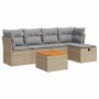 Juego de sofás jardín con cojines 6 pzas ratán sintético beige von , Gartensets - Ref: Foro24-3325755, Preis: 369,28 €, Rabat...