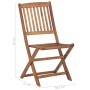 Folding garden chairs, set of 4, made of solid acacia wood. by vidaXL, Garden chairs - Ref: Foro24-313604, Price: 190,28 €, D...