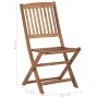 Folding garden chairs, set of 4, made of solid acacia wood. by vidaXL, Garden chairs - Ref: Foro24-313604, Price: 167,42 €, D...