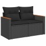 Juego de sofás jardín 4 pzas con cojines ratán sintético negro by , Garden sets - Ref: Foro24-3325891, Price: 288,81 €, Disco...