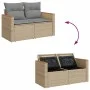 Juego de sofás jardín con cojines 6 pzas ratán sintético beige by , Garden sets - Ref: Foro24-3325909, Price: 355,10 €, Disco...