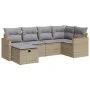 Juego de sofás jardín con cojines 6 pzas ratán sintético beige von , Gartensets - Ref: Foro24-3325916, Preis: 391,91 €, Rabat...