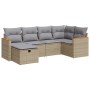 Juego de sofás jardín con cojines 6 pzas ratán sintético beige von , Gartensets - Ref: Foro24-3325916, Preis: 412,07 €, Rabat...