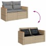 Set de sofás de jardín y cojines 8 piezas ratán sintético beige von , Gartensets - Ref: Foro24-3325937, Preis: 488,97 €, Raba...