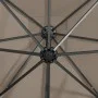 Cantilever parasol with pole and taupe gray LED lights 250 cm by vidaXL, Umbrellas - Ref: Foro24-312323, Price: 177,83 €, Dis...
