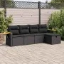 Set de muebles de jardín 5 pzas y cojines ratán sintético negro de , Conjuntos de jardín - Ref: Foro24-3325954, Precio: 360,7...