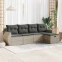 Set de sofás jardín y cojines 5 pzas ratán sintético gris claro von , Gartensets - Ref: Foro24-3325568, Preis: 351,94 €, Raba...