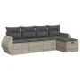 Set de sofás jardín y cojines 5 pzas ratán sintético gris claro von , Gartensets - Ref: Foro24-3325568, Preis: 351,94 €, Raba...