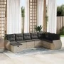 Set de sofás de jardín 8 pzas y cojines ratán sintético gris von , Gartensets - Ref: Foro24-3325638, Preis: 574,34 €, Rabatt: %