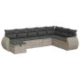 Set de sofás de jardín 8 pzas y cojines ratán sintético gris von , Gartensets - Ref: Foro24-3325638, Preis: 574,34 €, Rabatt: %