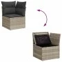 Set de sofás de jardín 8 pzas y cojines ratán sintético gris von , Gartensets - Ref: Foro24-3325638, Preis: 574,34 €, Rabatt: %