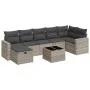 Set de sofás de jardín 8 pzas y cojines ratán sintético gris by , Garden sets - Ref: Foro24-3325418, Price: 552,27 €, Discoun...