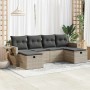 Set de sofás de jardín 6 pzas y cojines ratán sintético gris by , Garden sets - Ref: Foro24-3325528, Price: 372,14 €, Discoun...