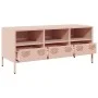 Mueble para TV acero laminado en frío rosa 101,5x39x43,5 cm by , TV Furniture - Ref: Foro24-851323, Price: 93,19 €, Discount: %