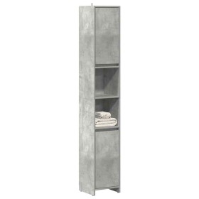 Armario baño madera contrachapada gris hormigón 30x30x183,5 cm von , Badezimmermöbel - Ref: Foro24-856063, Preis: 64,48 €, Ra...