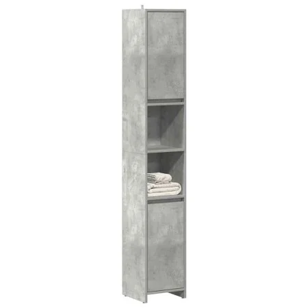 Armario baño madera contrachapada gris hormigón 30x30x183,5 cm von , Badezimmermöbel - Ref: Foro24-856063, Preis: 63,85 €, Ra...