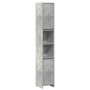 Armario baño madera contrachapada gris hormigón 30x30x183,5 cm von , Badezimmermöbel - Ref: Foro24-856063, Preis: 64,48 €, Ra...